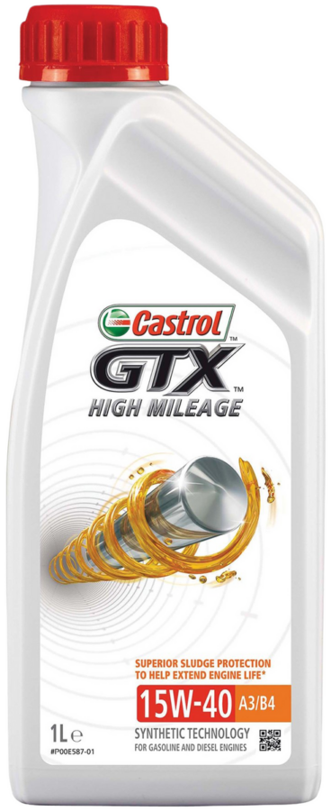 Motorový olej Castrol GTX HIGH MILEAGE A3/B4 15W40 1L