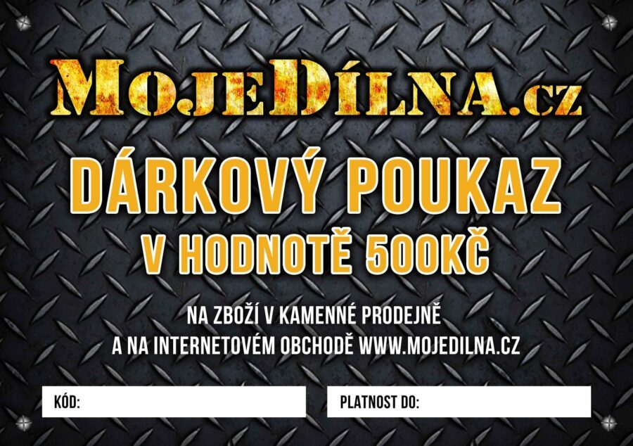 Dárkový poukaz MojeDílna.cz v hodnotě 500 Kč - online