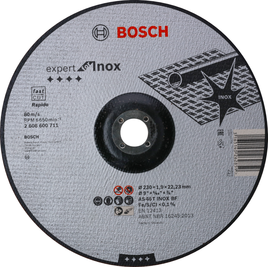 BOSCH Expert for Inox profilovaný dělící kotouč