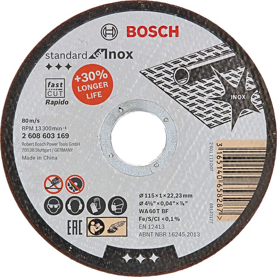 BOSCH Standard for Inox rovný dělící kotouč
