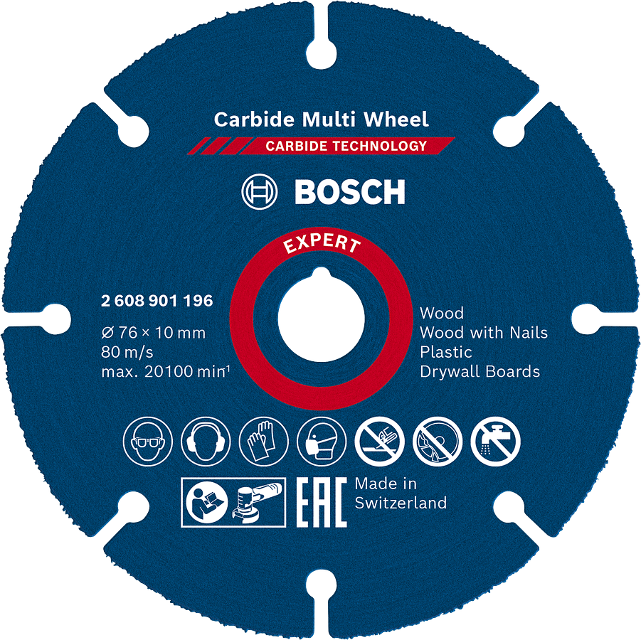 BOSCH Expert Carbide Multi Wheel 76x10mm