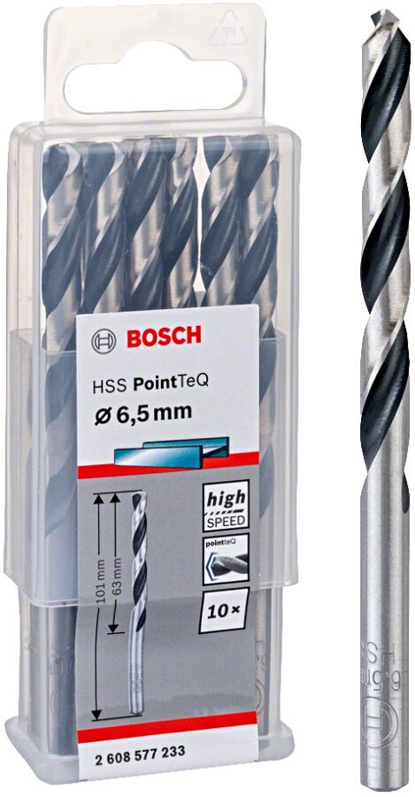 BOSCH HSS PointTeQ spirálový vrták 6.5mm