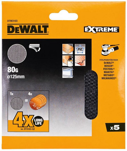 DeWALT DTM3107 brusná síťovina 125mm