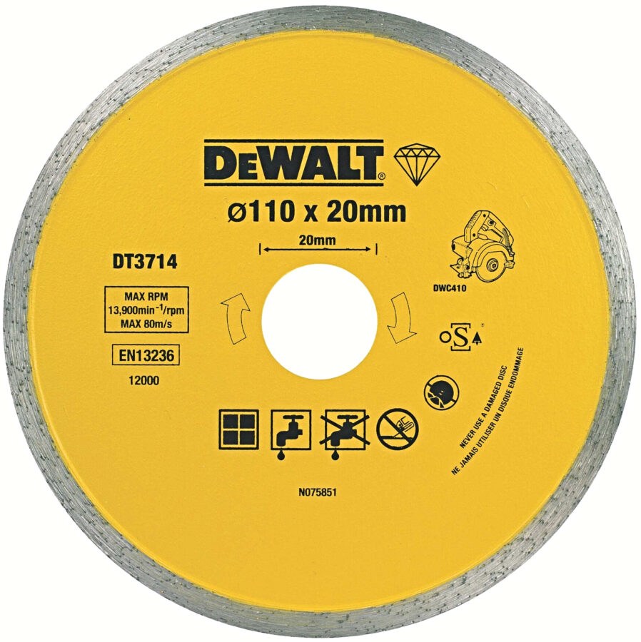 DeWALT DT3714 110x20mm diamantový kotouč na